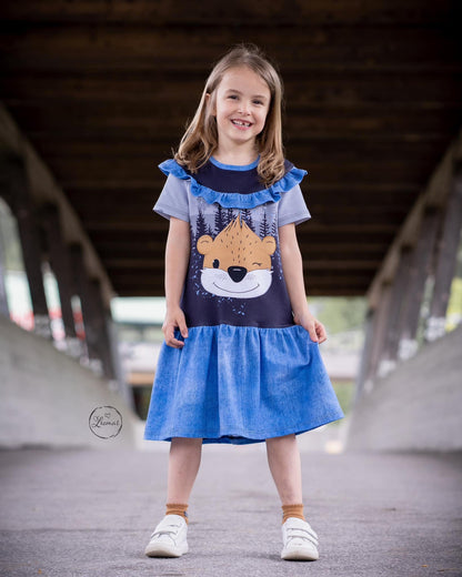 Bio-Sommersweat Limited Edition Waldfreunde Otti Otter grau - Rapport ca. 60-65cm lang