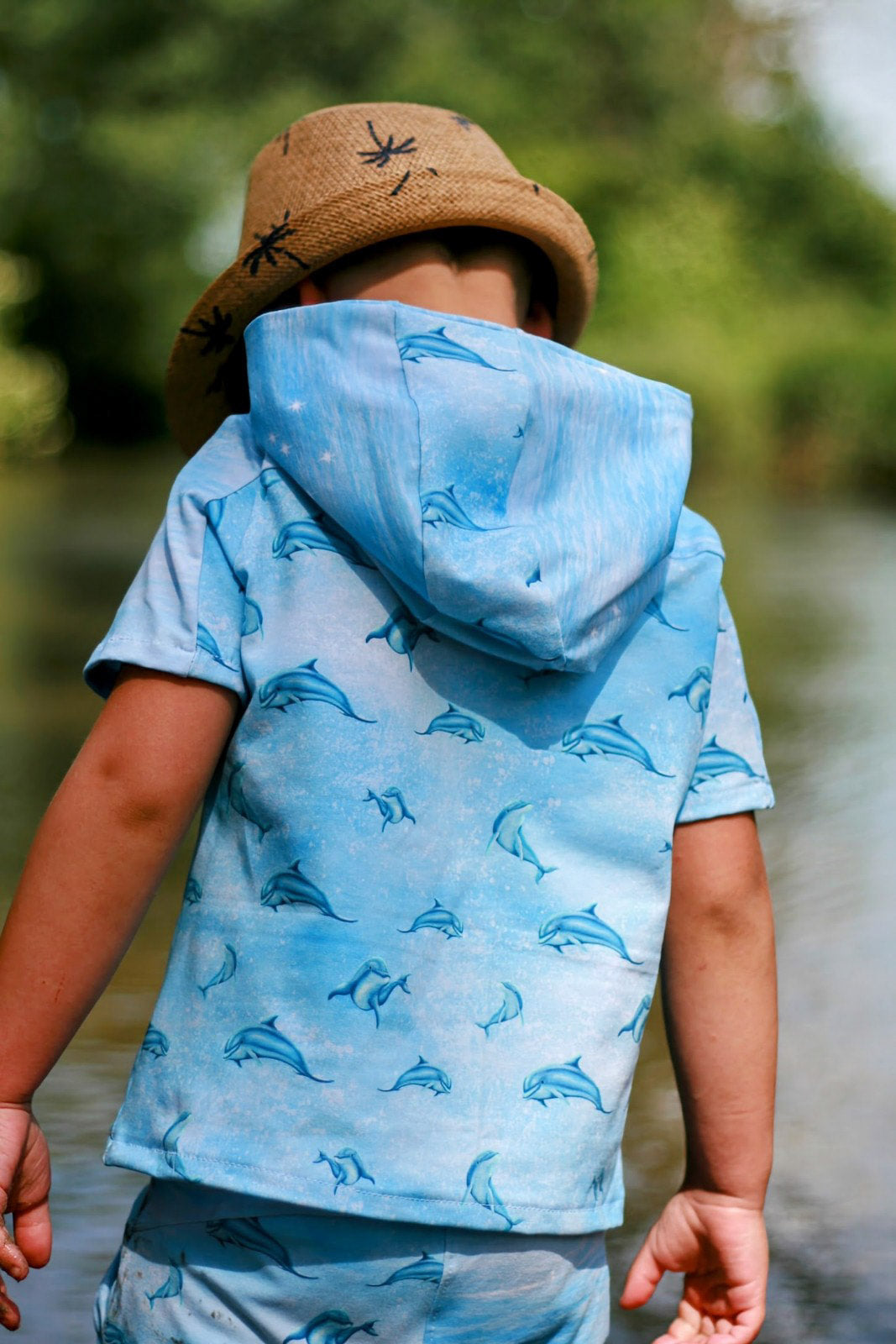 Bio-Jersey "Ocean is calling" babyblau (