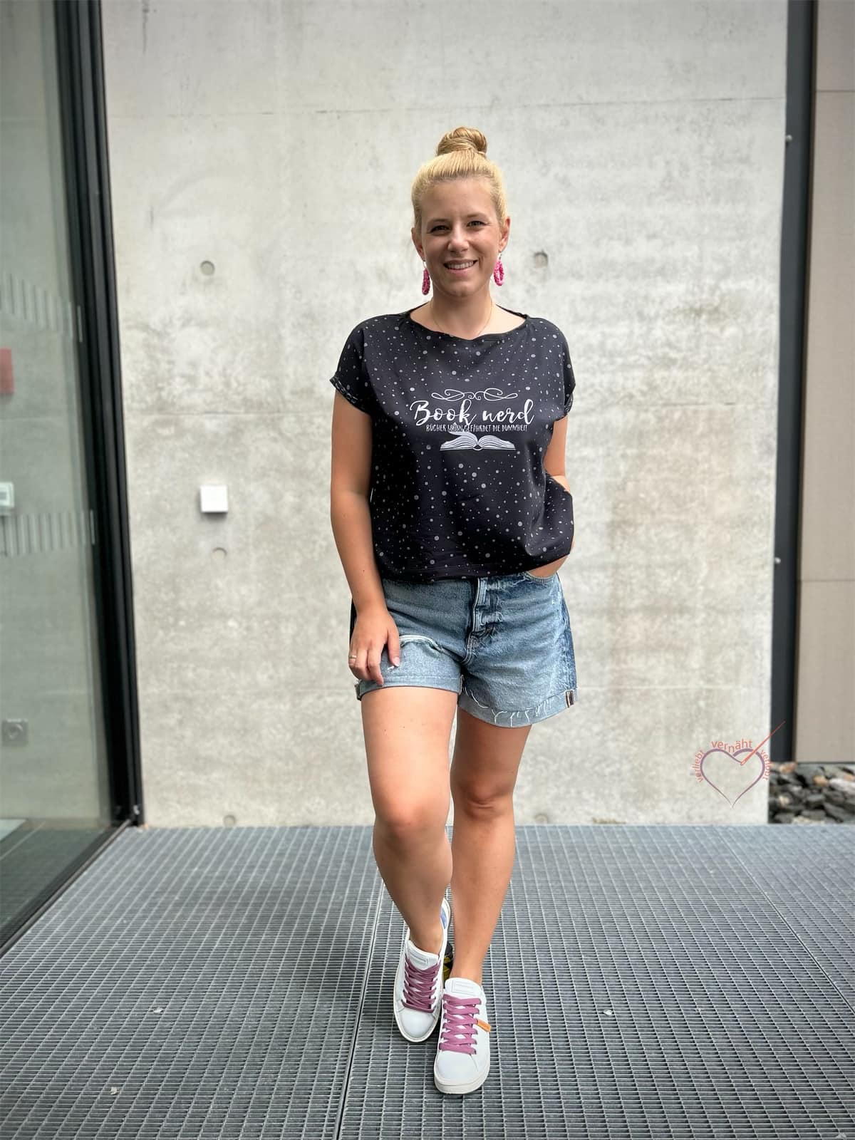 Bio-Jersey &quot;Booknerd&quot; schwarz 