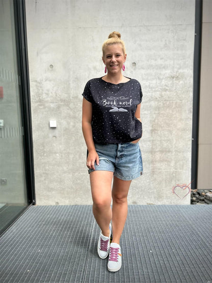 Bio-Jersey &quot;Booknerd&quot; schwarz 