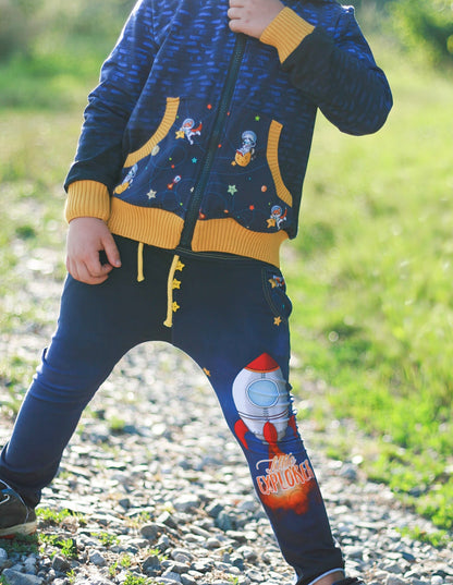 Bio-Jersey Charlie &quot;Little Explorer&quot; blauschwarz 