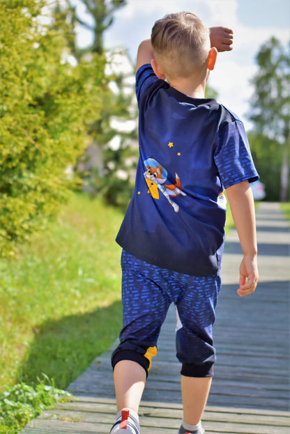 Bio-Jersey Charlie &quot;Little Explorer&quot; blauschwarz 