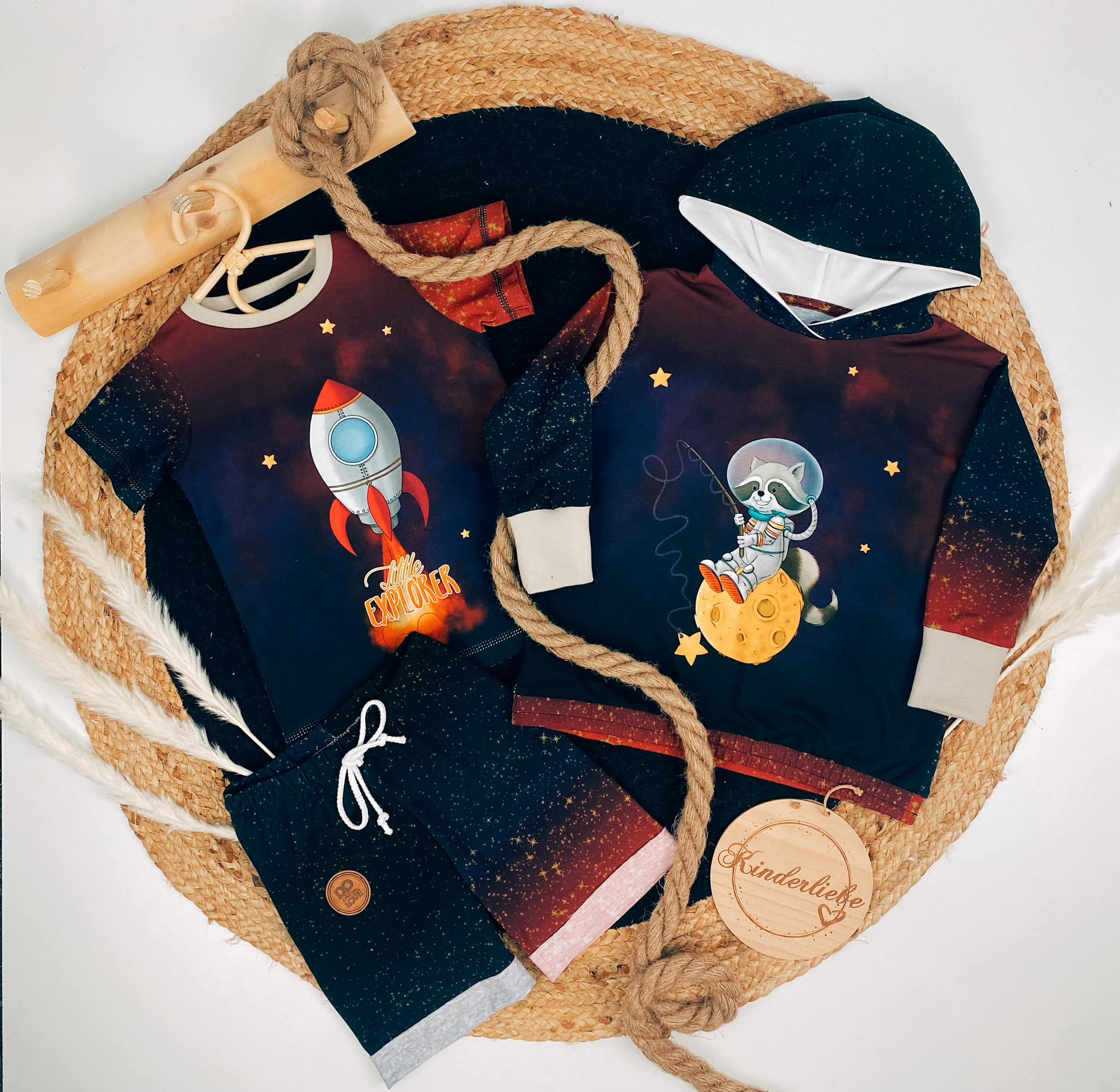 Bio-Jersey Charlie &quot;Little Explorer&quot; schwarz-rot 