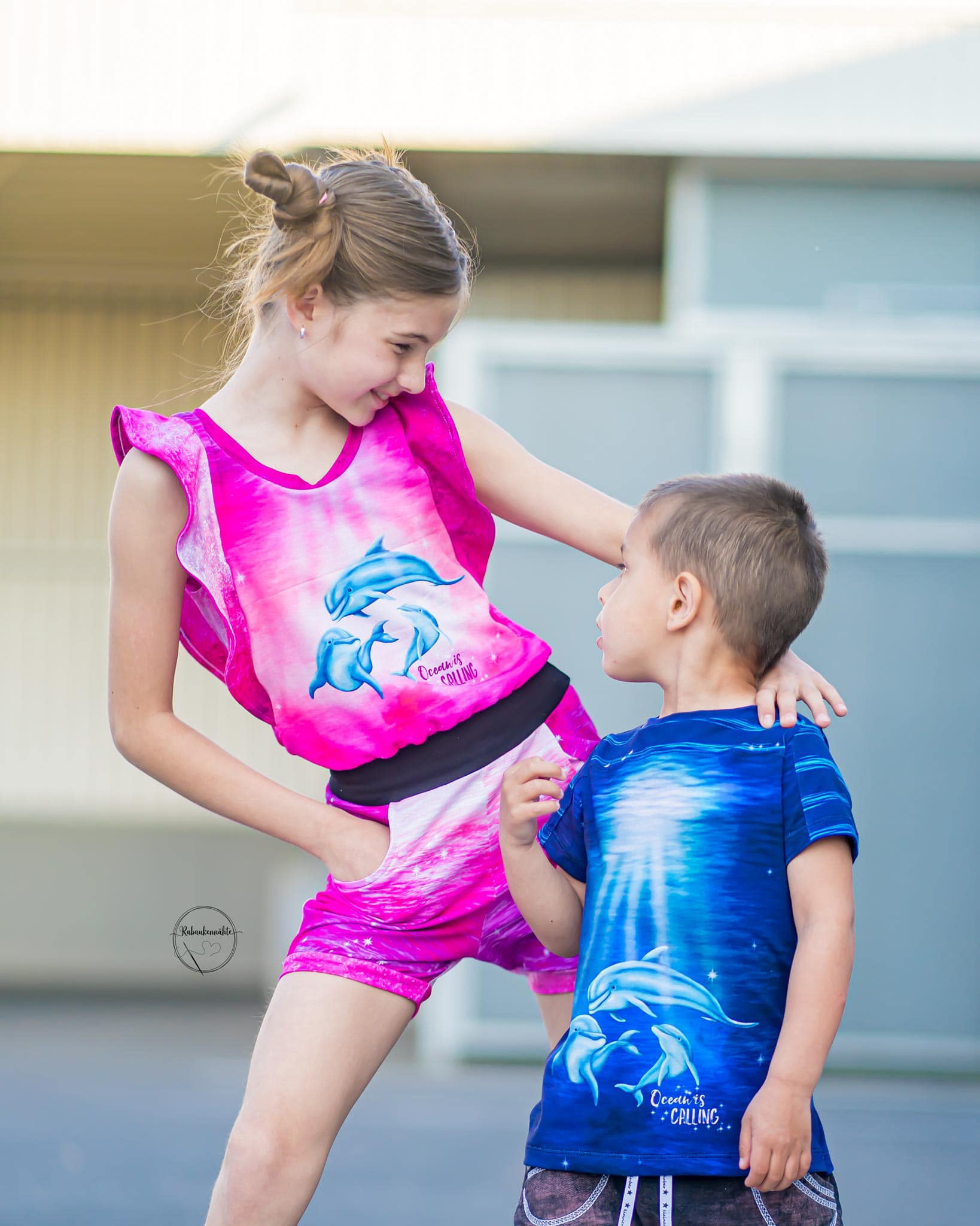 Bio-Jersey "Ocean is calling" Verlauf pink waves (