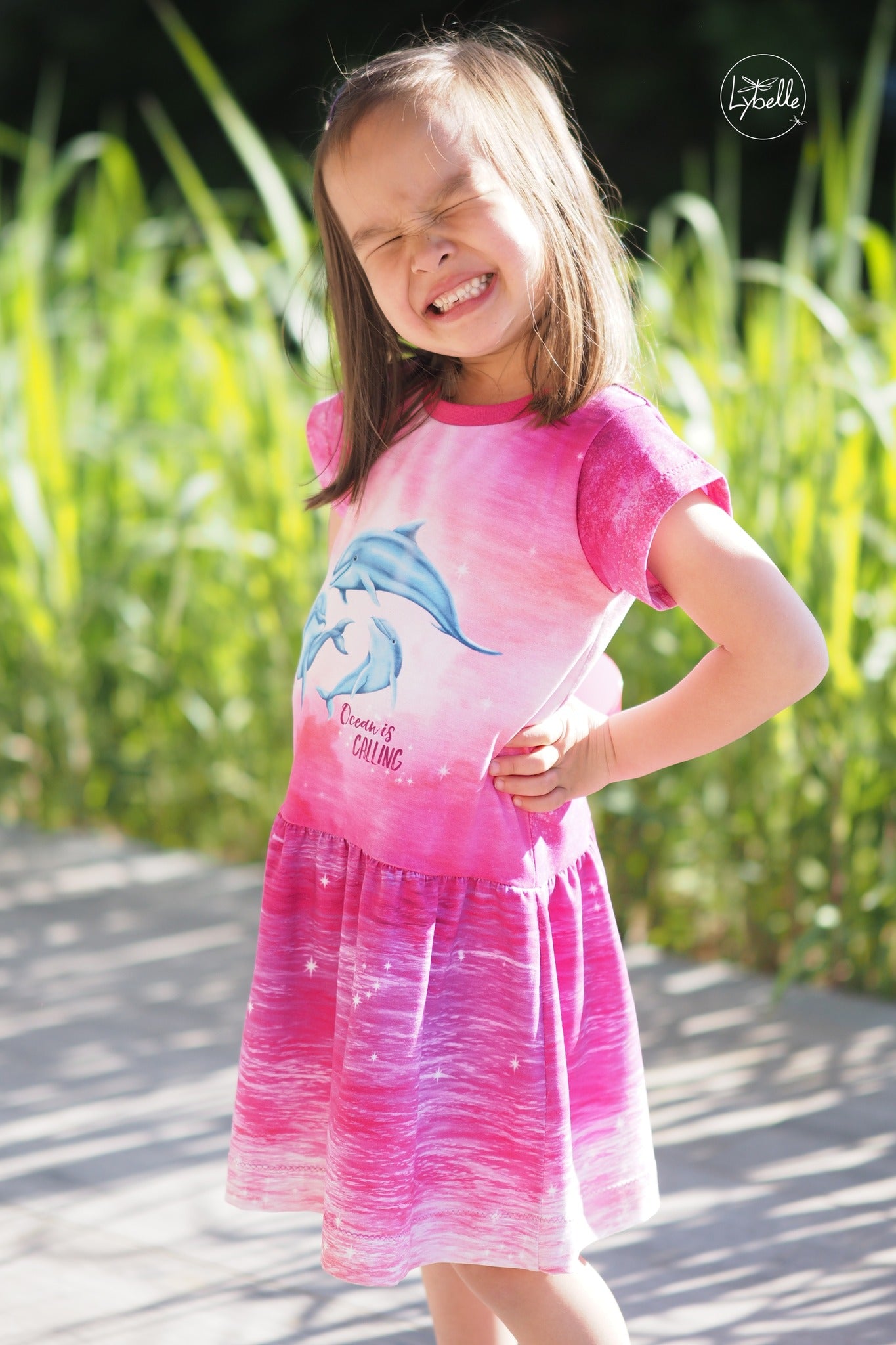 Bio-Jersey "Ocean is calling" Verlauf pink waves (