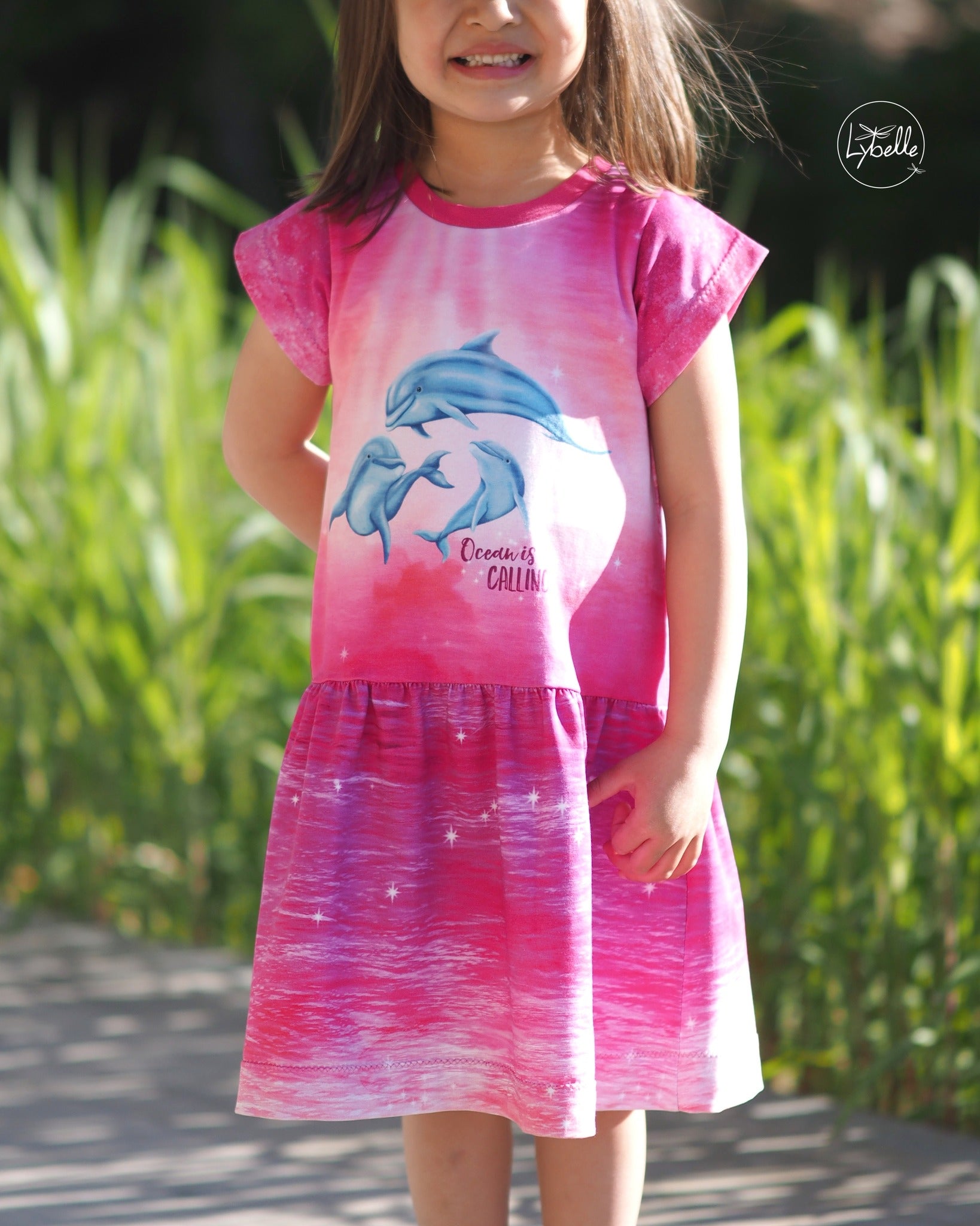 Bio-Jersey "Ocean is calling" Verlauf pink waves (