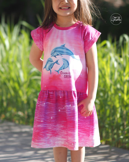 Bio-Jersey "Ocean is calling" Verlauf pink waves (