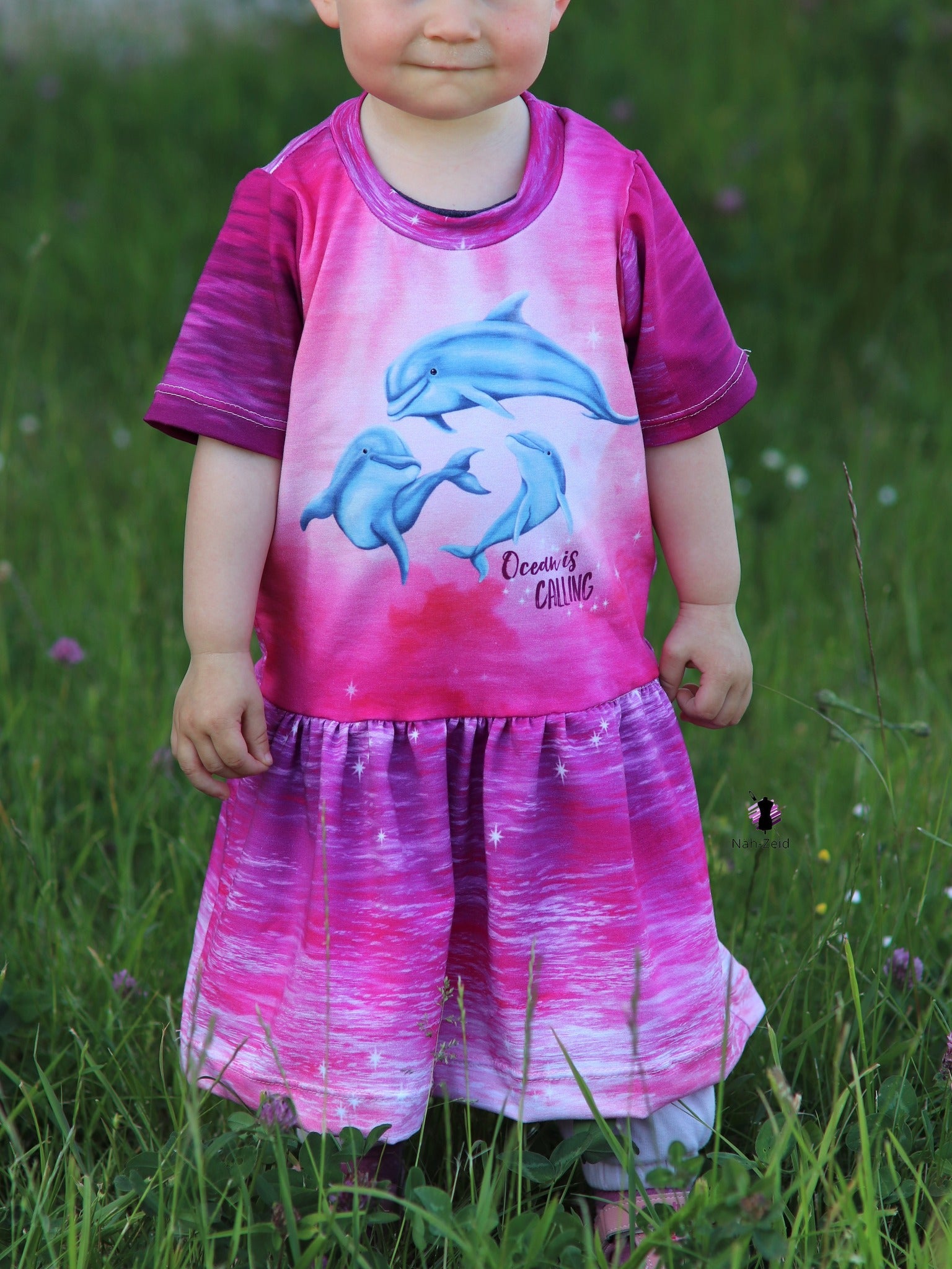 Bio-Jersey "Ocean is calling" Verlauf pink waves (