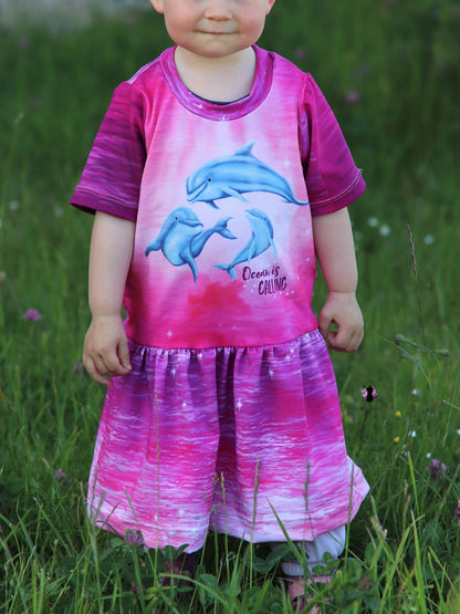 Bio-Jersey "Ocean is calling" Verlauf pink waves (
