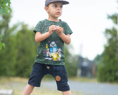 Bio-Jersey Leseratte dunkelolive 