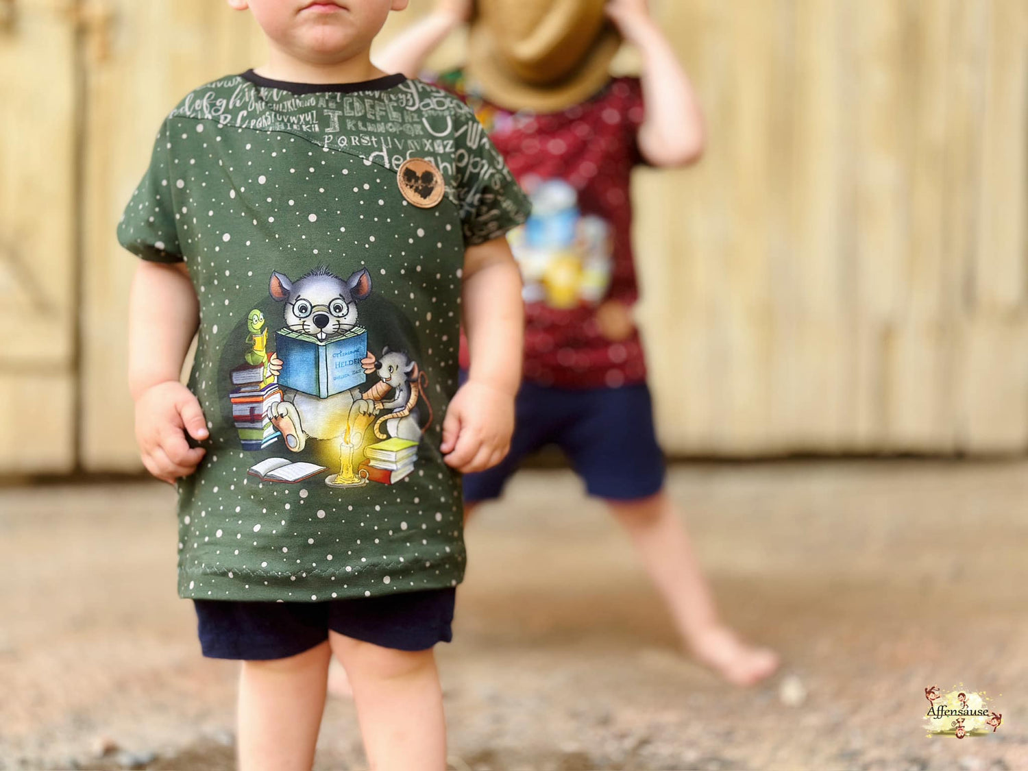 Bio-Jersey Leseratte dunkelolive 