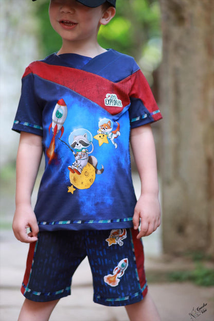 Bio-Jersey Charlie &quot;Little Explorer&quot; königsblau 