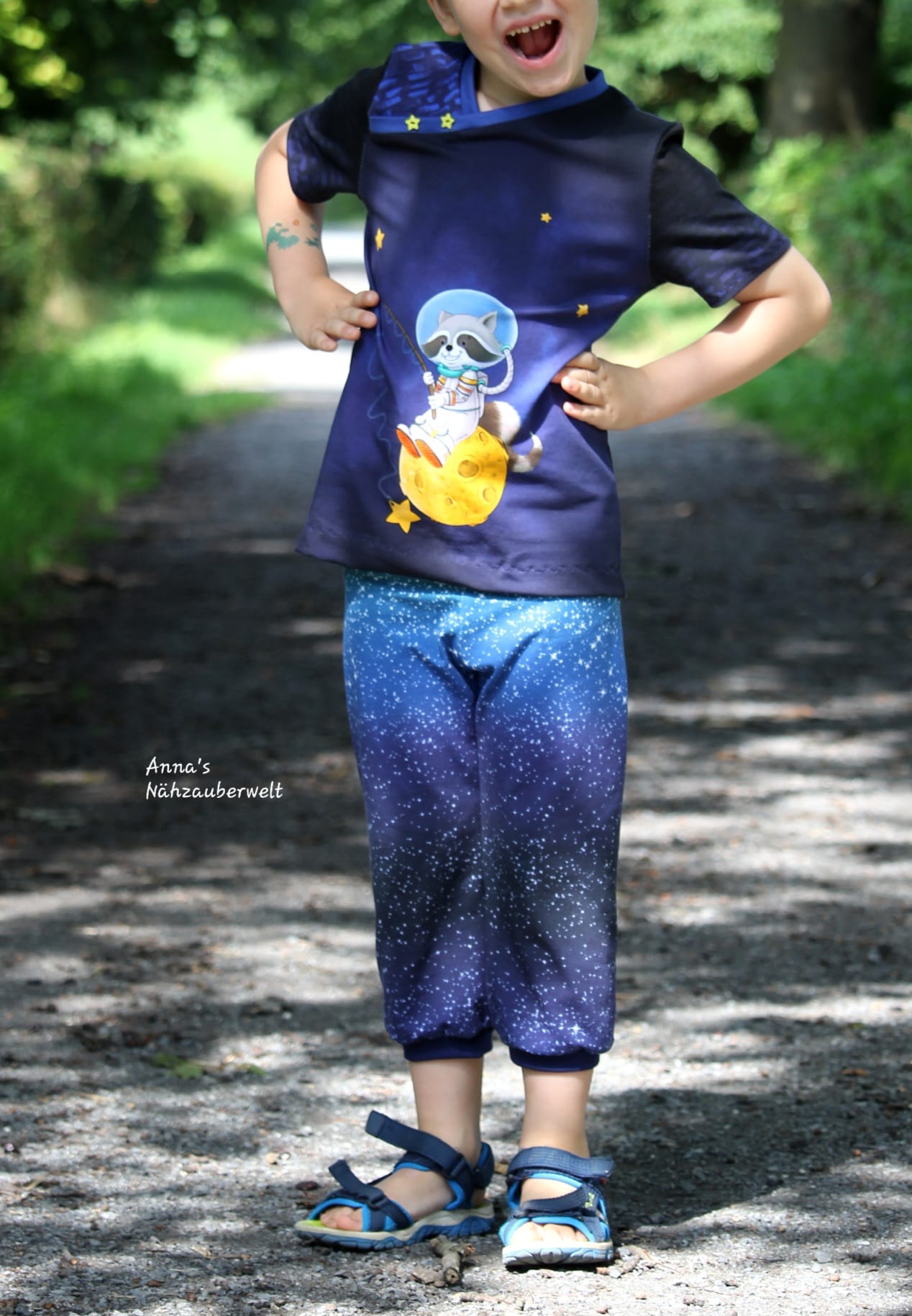 Bio-Jersey Charlie &quot;Little Explorer&quot; blauschwarz 