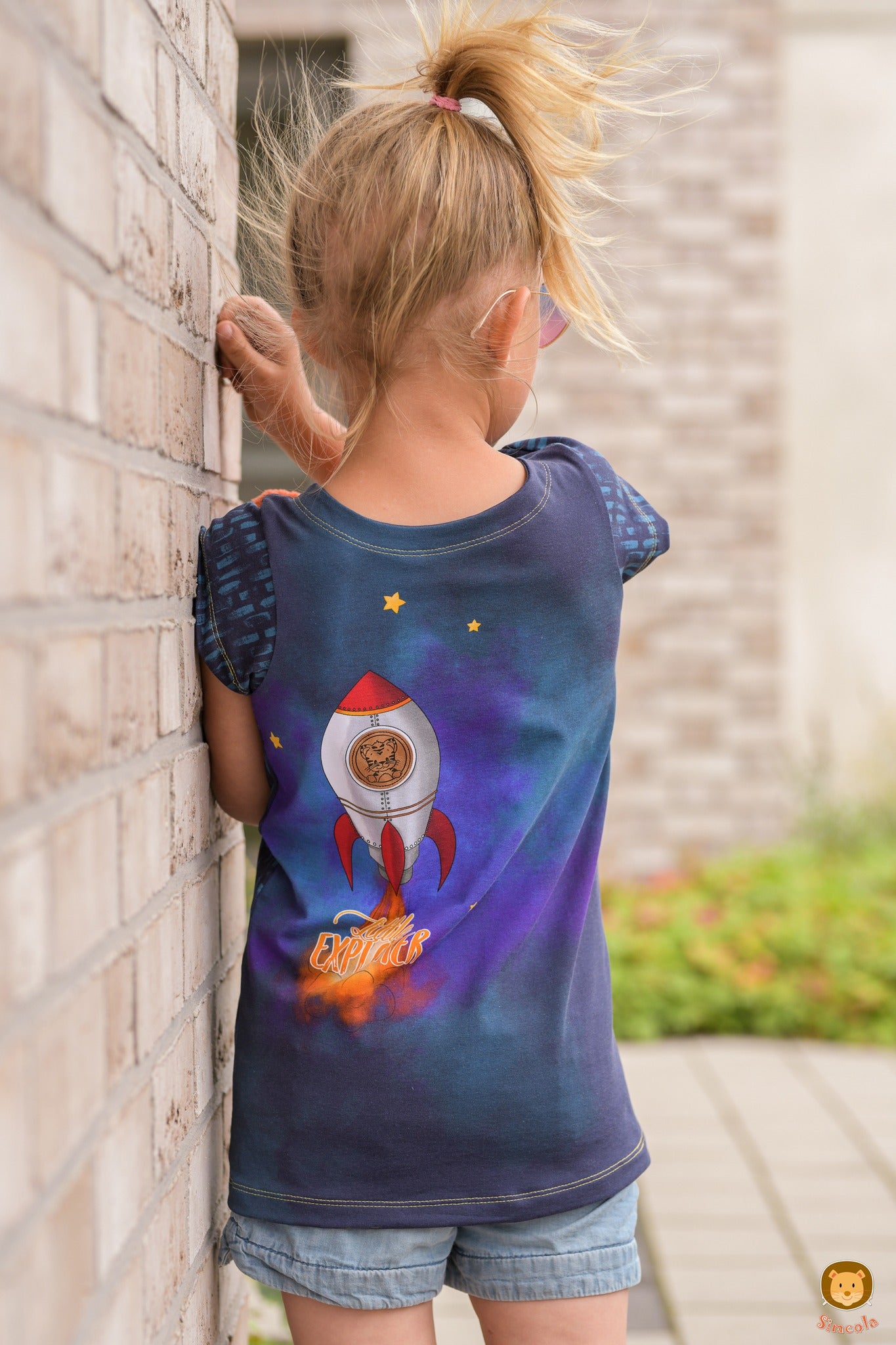 Bio-Jersey Charlie &quot;Little Explorer&quot; nachtblau 