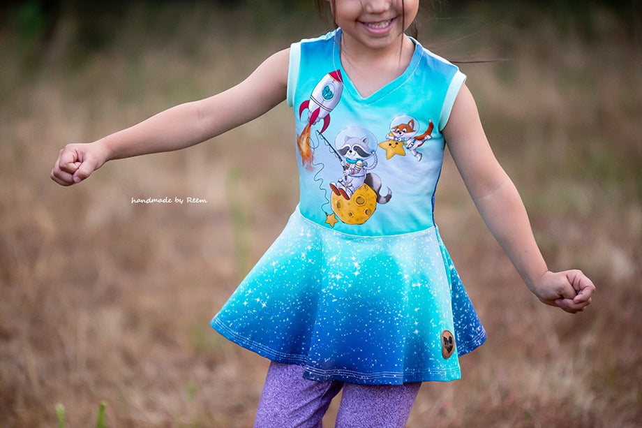 Bio-Jersey Charlie &quot;Little Explorer&quot; blau-weiß 