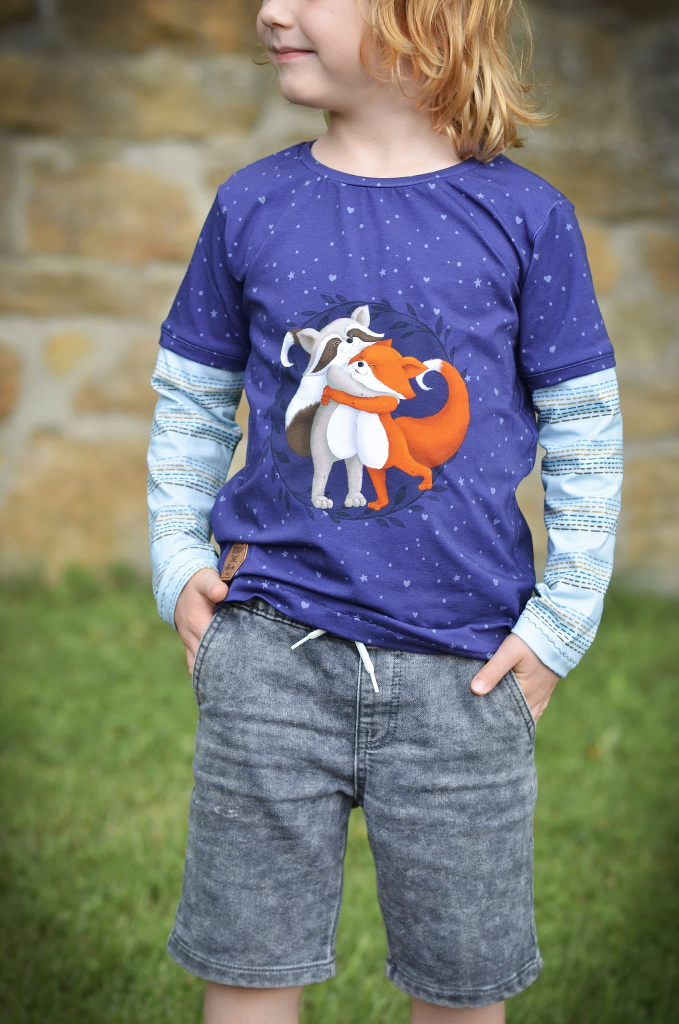 Bio-Jersey Charlie &quot;Big Hug&quot; nachtblau 