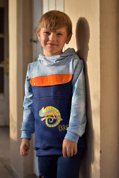 Fuchsfamilie Chamäleon &amp; Co Bügelbilder-Bogen