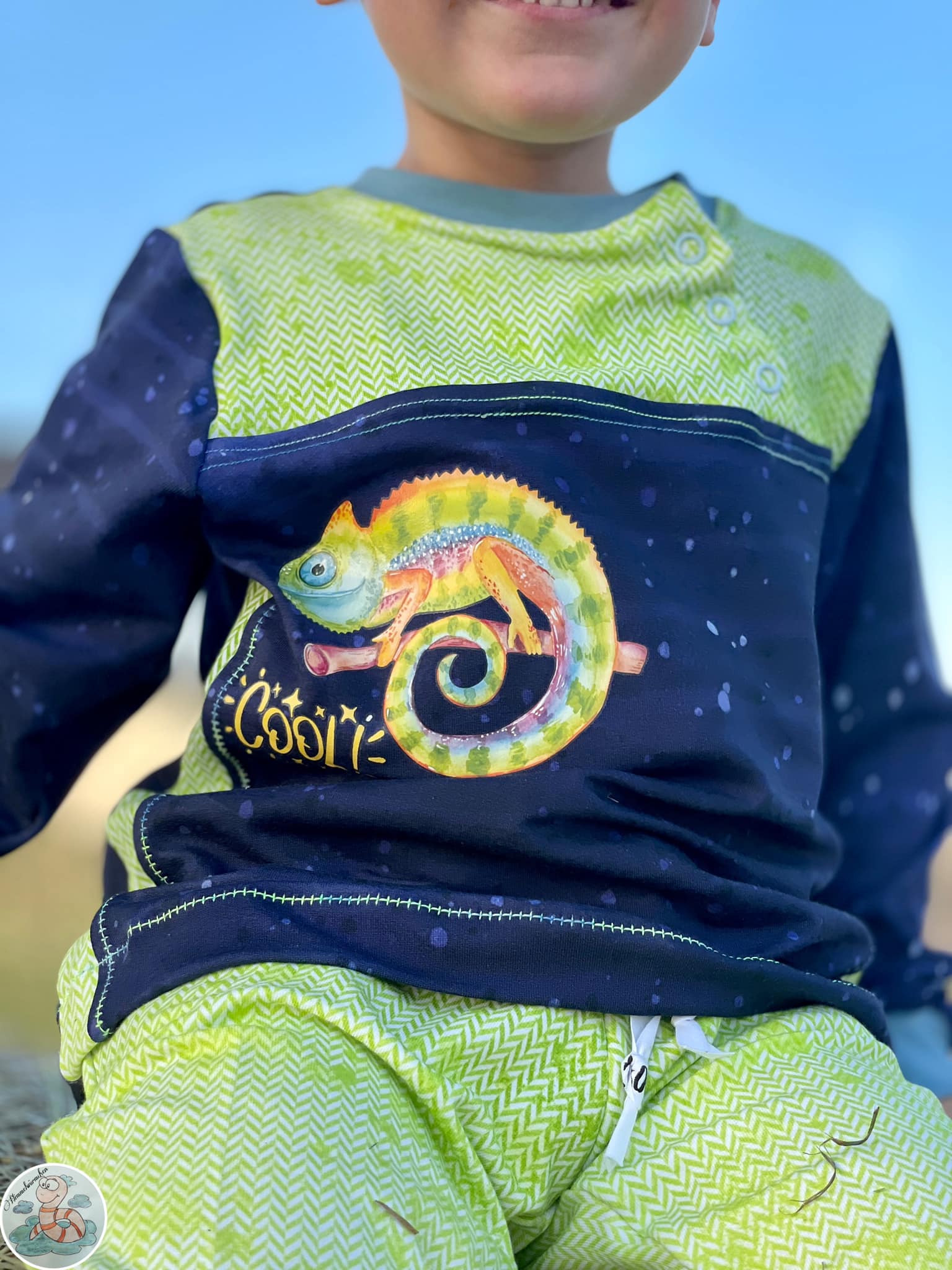 Fuchsfamilie Chamäleon &amp; Co Bügelbilder-Bogen