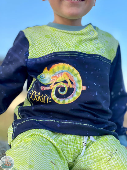 Fuchsfamilie Chamäleon &amp; Co Bügelbilder-Bogen