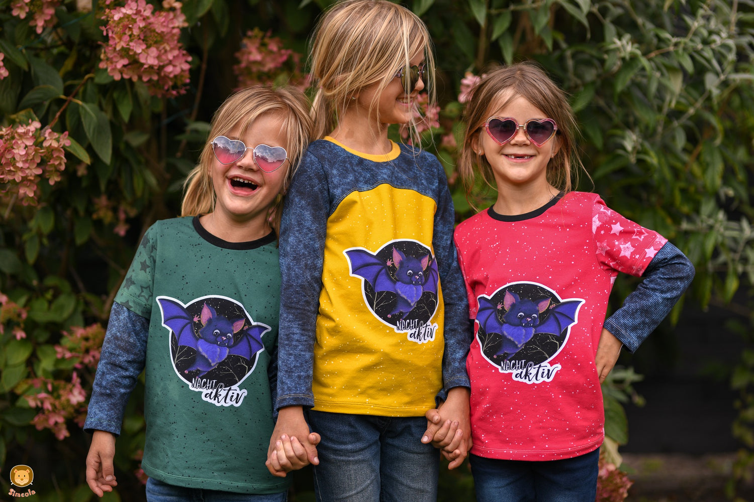 Bio-Jersey Fledermaus nachtaktiv dunkelsmaragd 