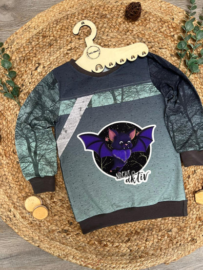 Bio-Jersey Fledermaus nachtaktiv Verlauf grau 