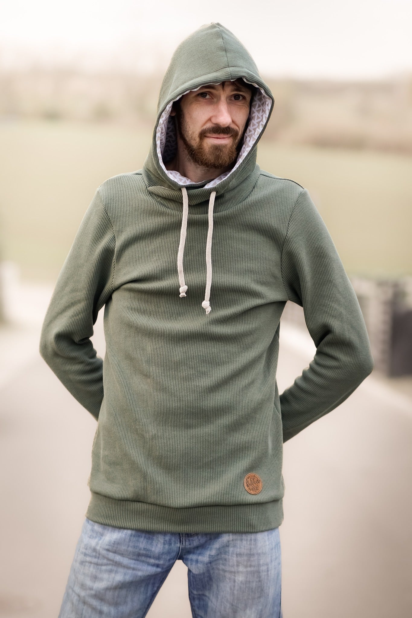 0,5m Strickliebe Ökotex army