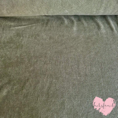 0,5m Velvory Khaki  - dehnbar &amp; weich :)