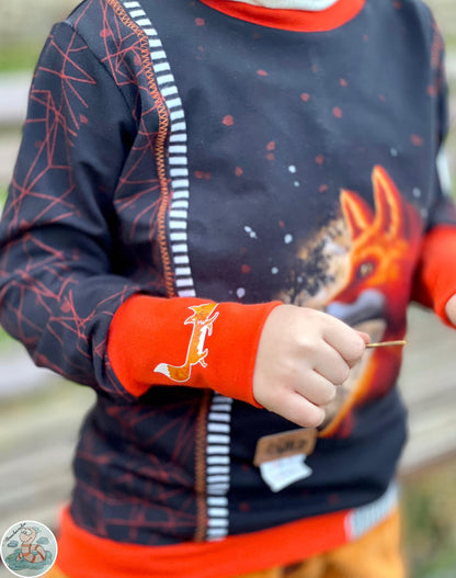 Fuchsfamilie Game Over &amp; Co Bügelbilder-Bogen