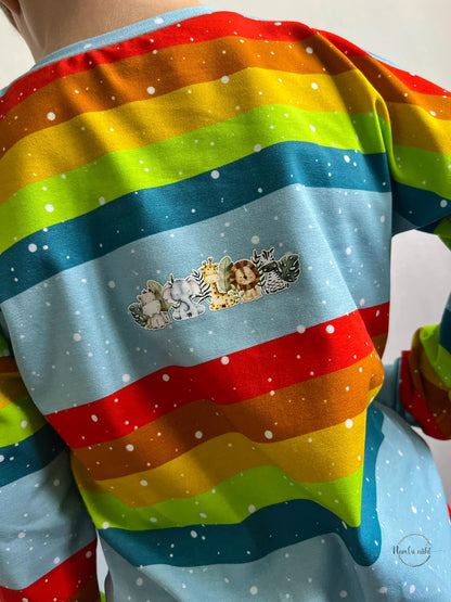 Fuchsfamilie Nilpferd, Löwe &amp; Co Bügelbilder-Bogen