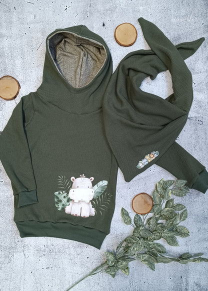 0,5m Strickliebe Ökotex army