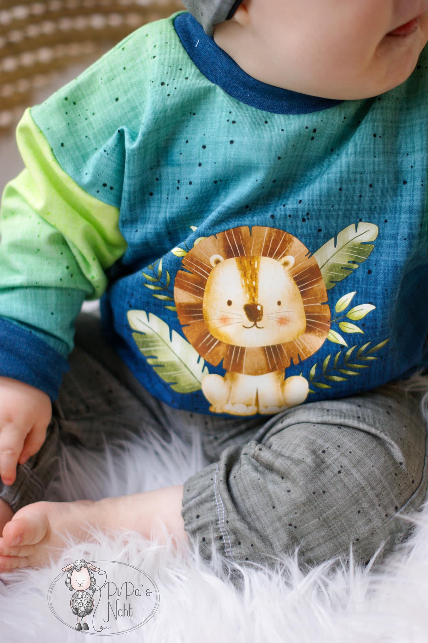 Fuchsfamilie Nilpferd, Löwe &amp; Co Bügelbilder-Bogen