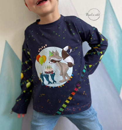 Fuchsfamilie Nilpferd, Löwe &amp; Co Bügelbilder-Bogen