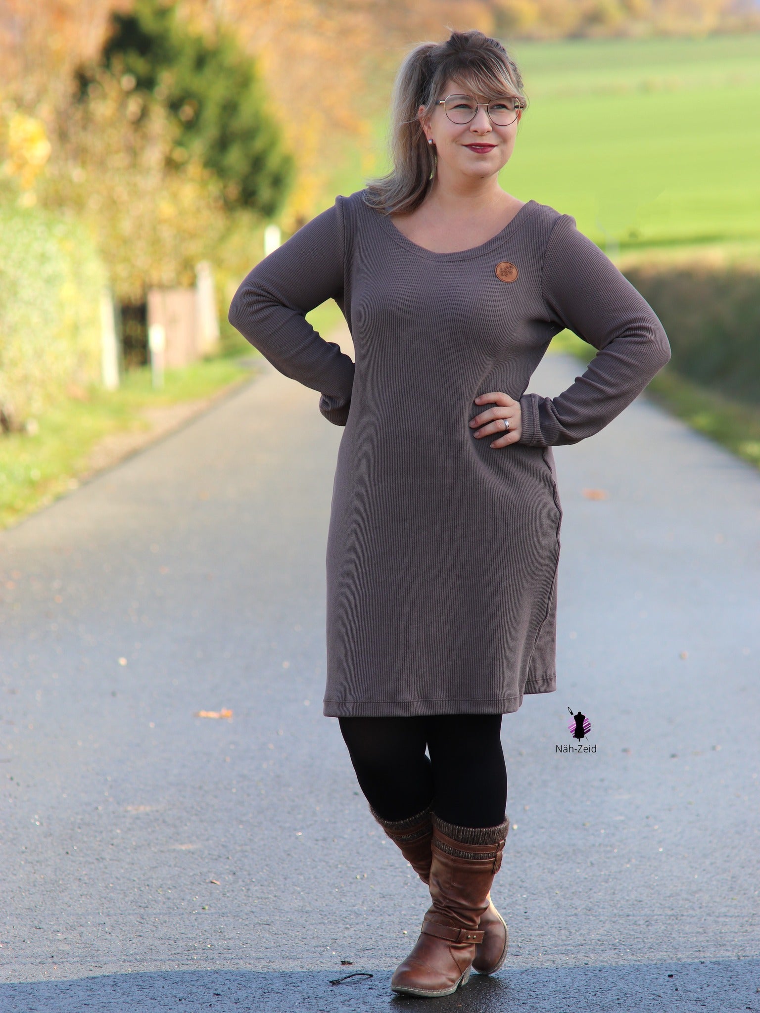 0,5m Strickliebe Ökotex dusty brown