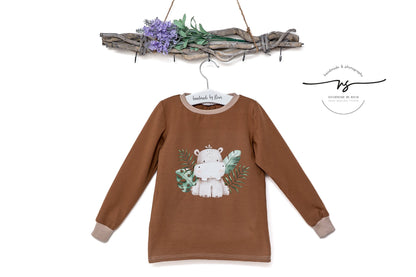 Fuchsfamilie Nilpferd, Löwe &amp; Co Bügelbilder-Bogen