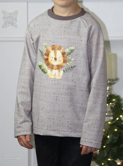 Fuchsfamilie Nilpferd, Löwe &amp; Co Bügelbilder-Bogen