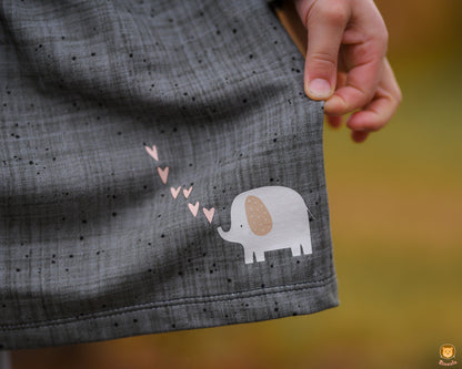 Fuchsfamilie Nilpferd, Löwe &amp; Co Bügelbilder-Bogen