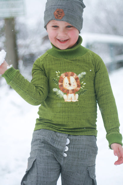 Fuchsfamilie Nilpferd, Löwe &amp; Co Bügelbilder-Bogen