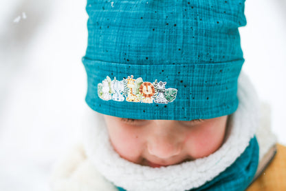 Fuchsfamilie Nilpferd, Löwe &amp; Co Bügelbilder-Bogen