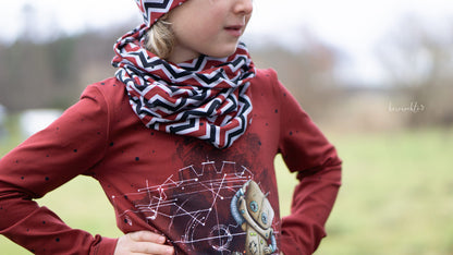 0,5m Bio-Jersey &quot;BEEP beep&quot; Chevron rot 