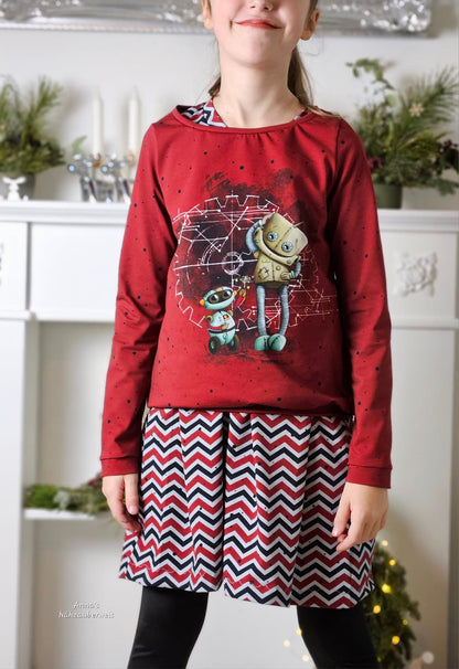 0,5m Bio-Jersey &quot;BEEP beep&quot; Chevron rot 