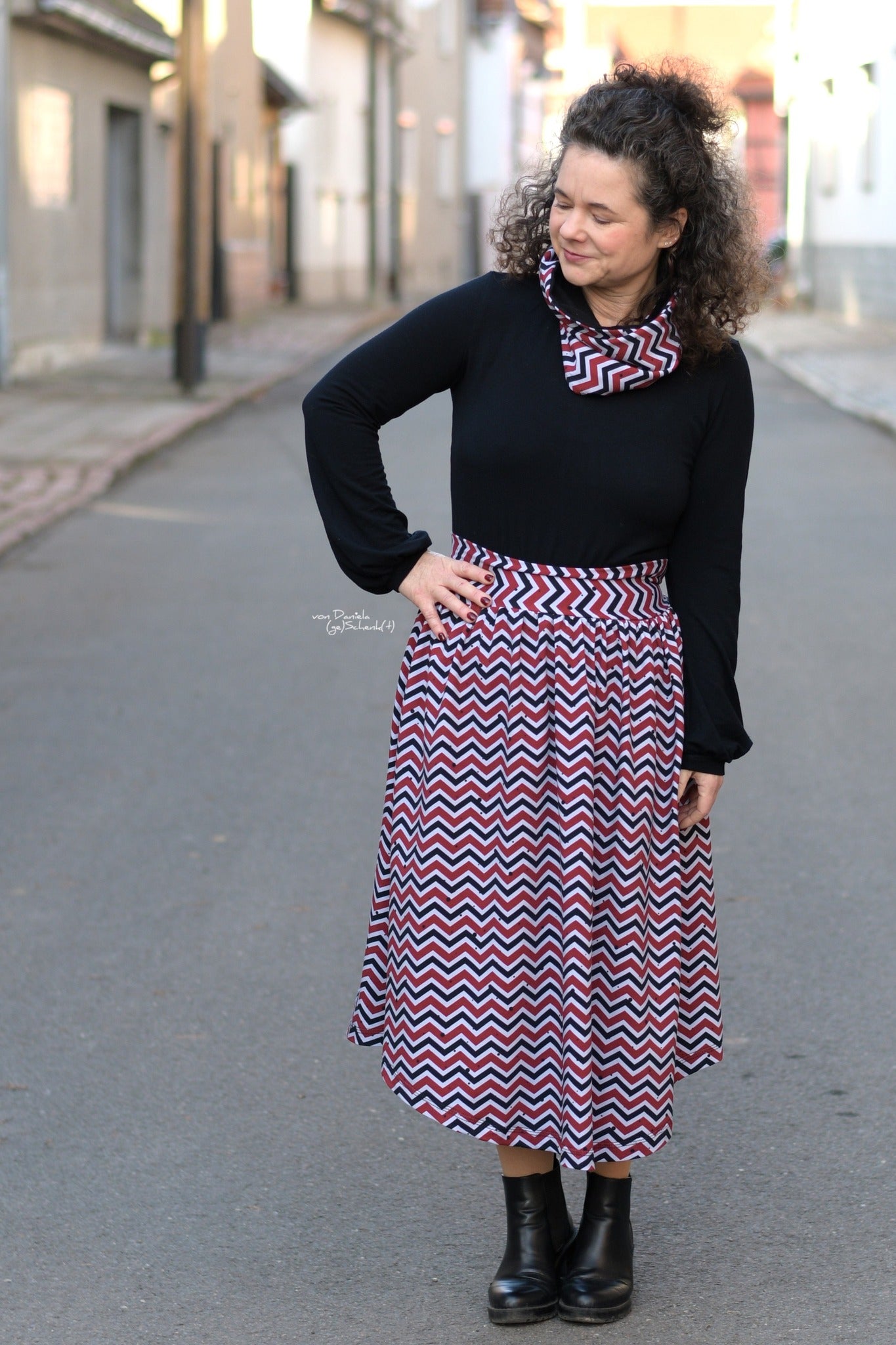 0,5m Bio-Jersey &quot;BEEP beep&quot; Chevron rot 