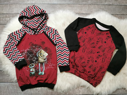 0,5m Bio-Jersey &quot;BEEP beep&quot; Chevron rot 