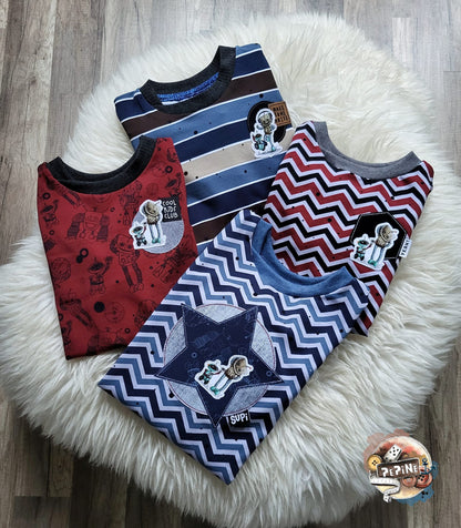 0,5m Bio-Jersey &quot;BEEP beep&quot; Chevron rot 