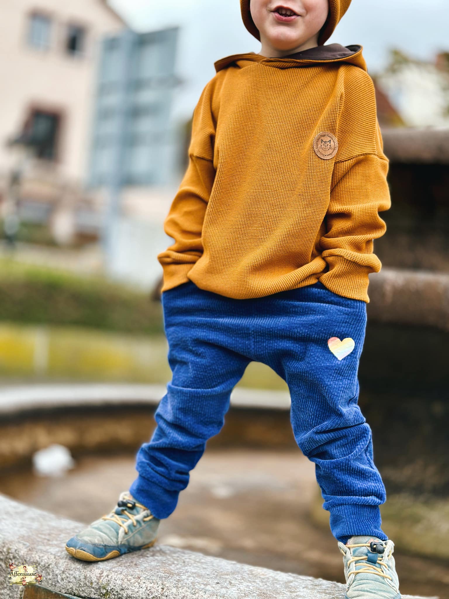 0,5m Waffelstrick senf 1313