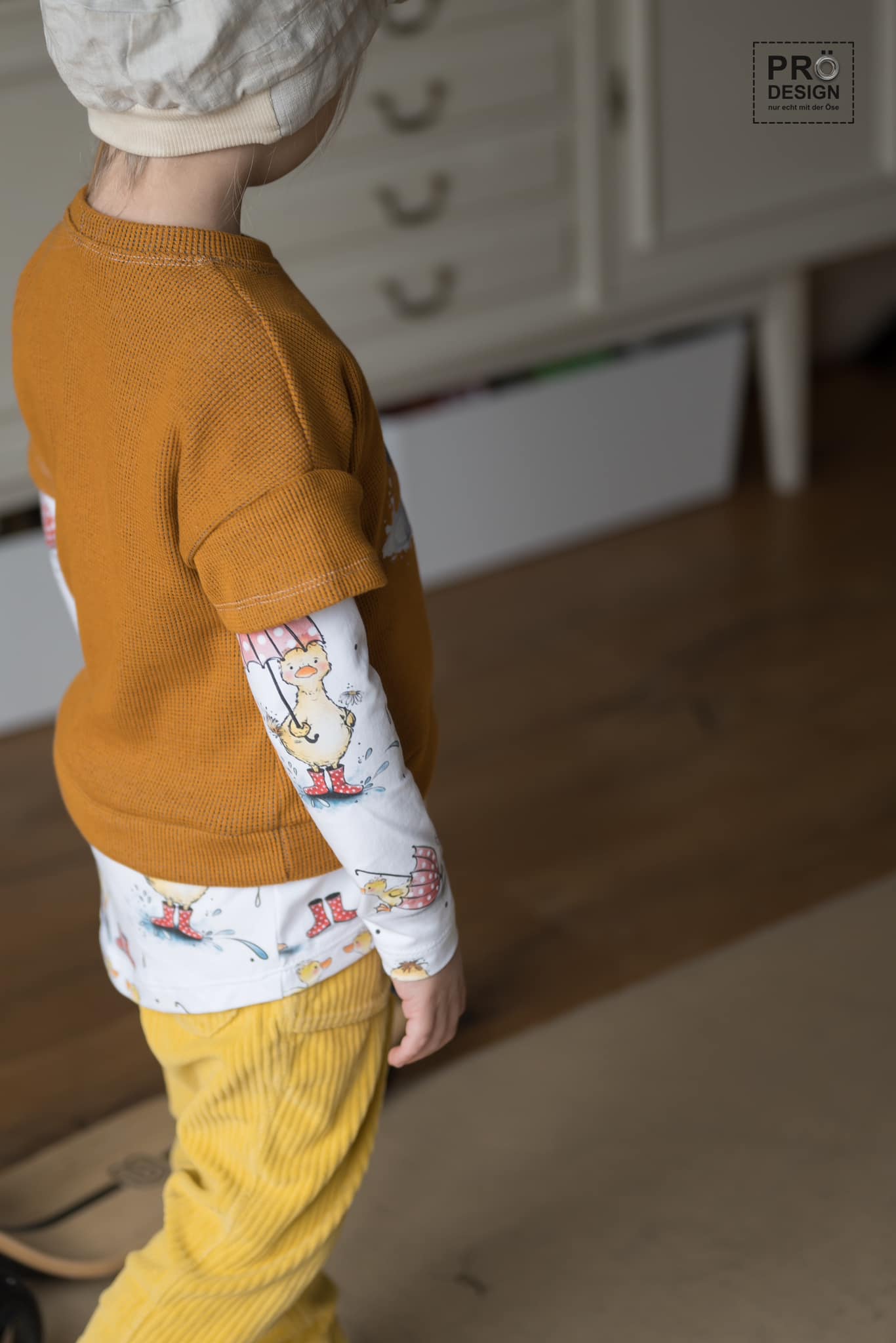 0,5m Waffelstrick senf 1313