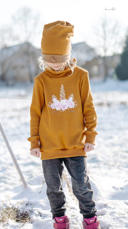 0,5m Waffelstrick senf 1313