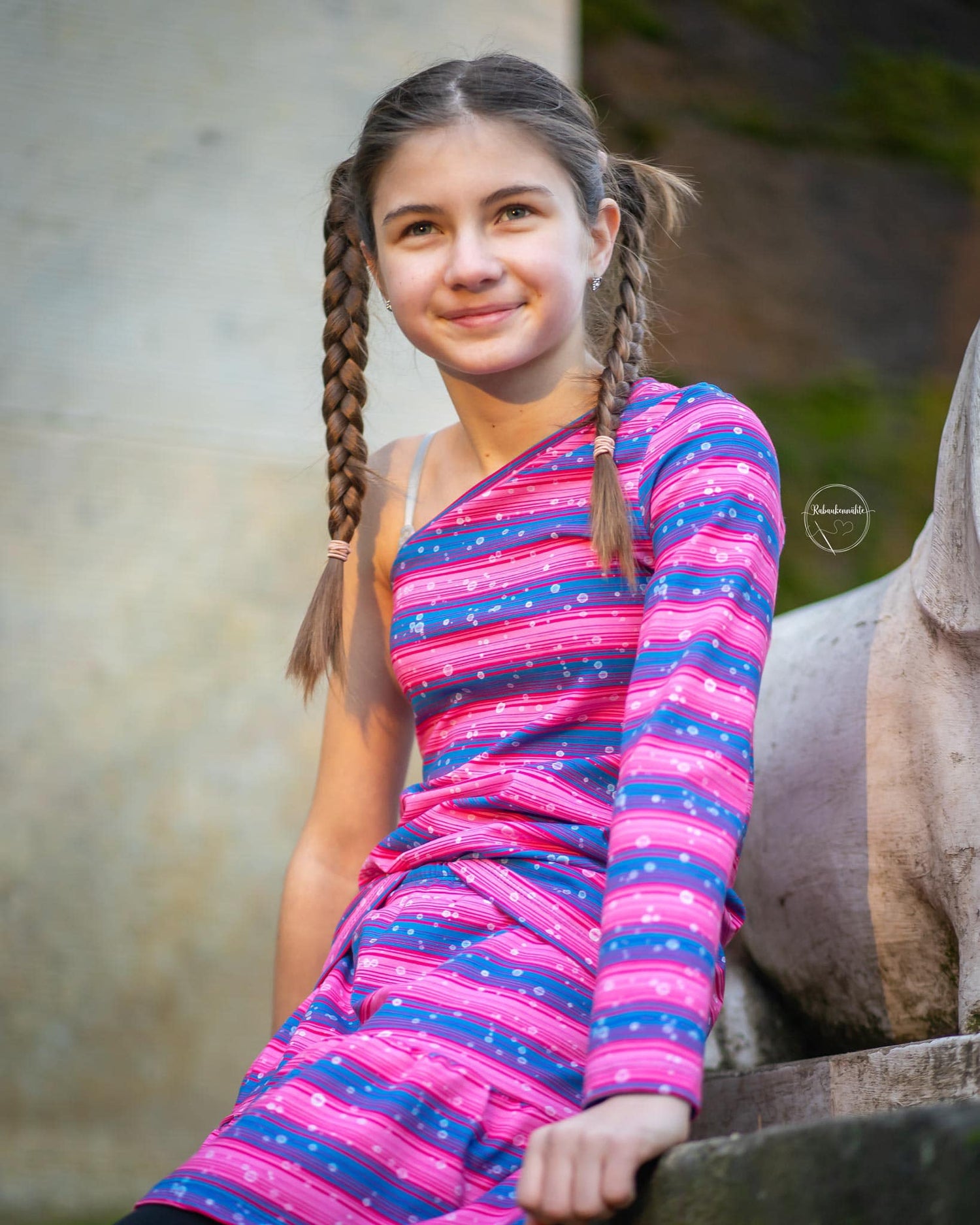 0,5m Bio-Jersey Charlie &quot;Polizei&quot; Kombi pink 