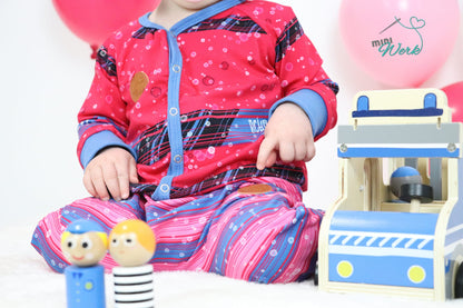 0,5m Bio-Jersey Charlie &quot;Polizei&quot; Kombi pink 