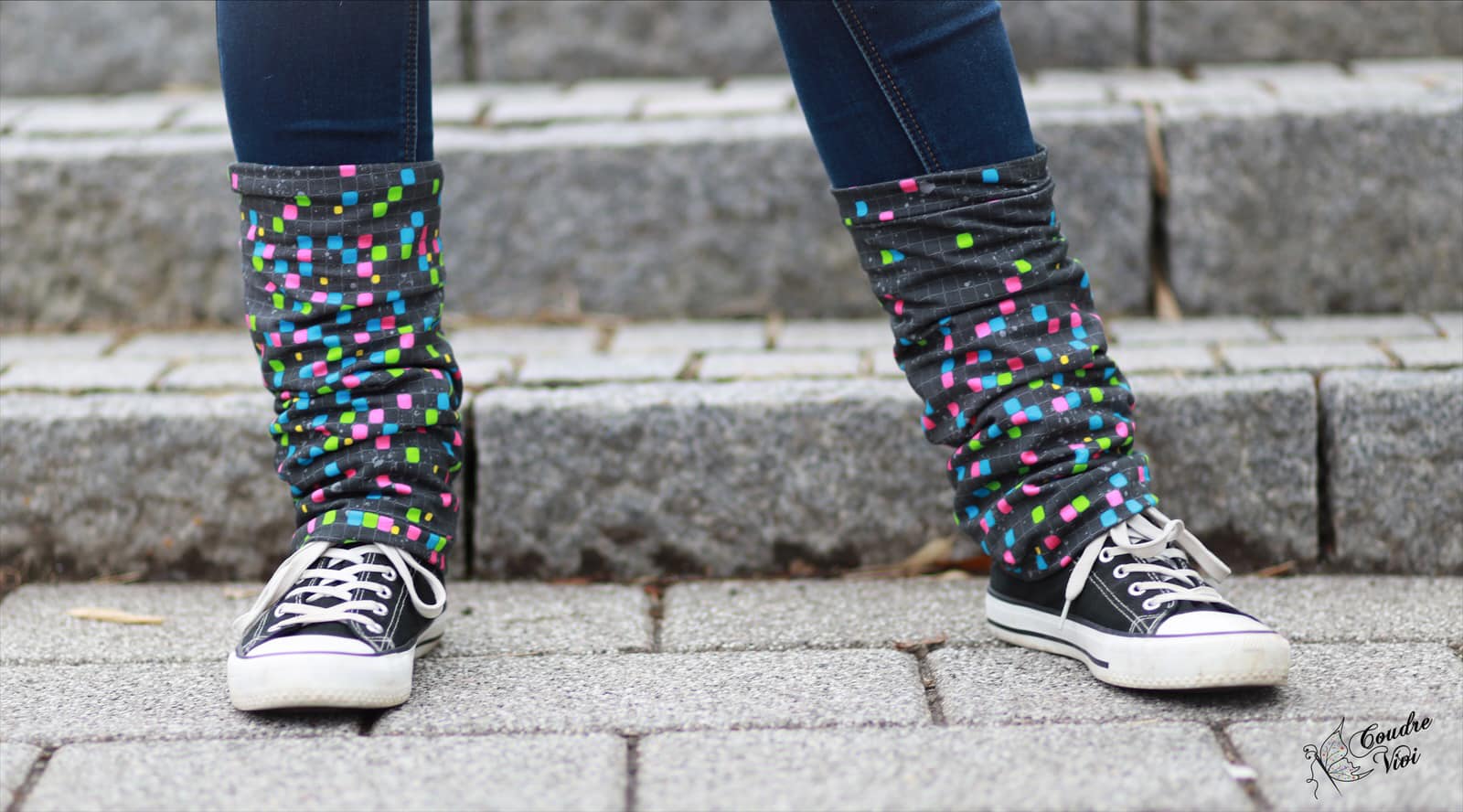 0,5m Bio-Sommersweat Game on Kombi neonbunt