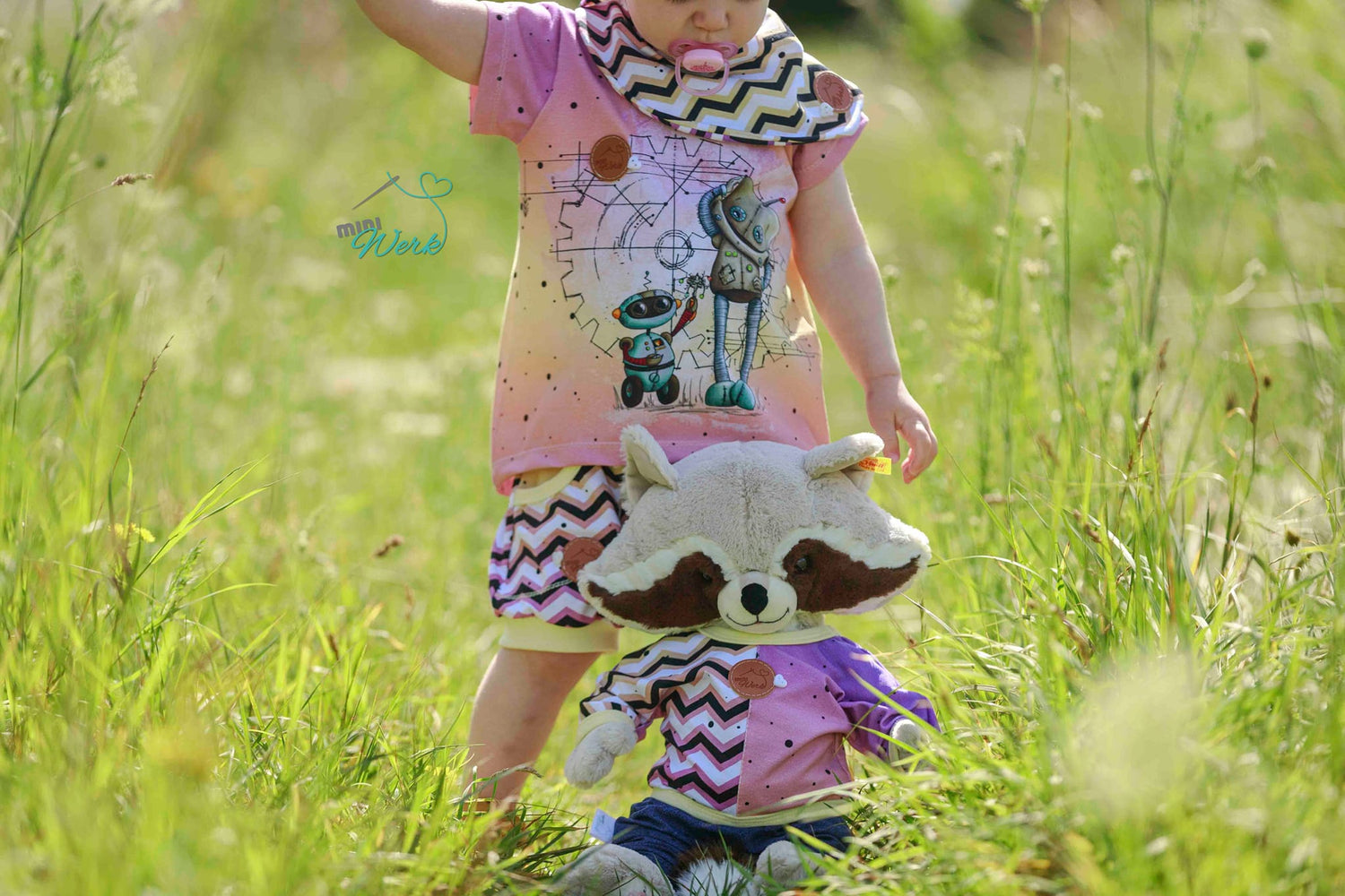 Bio-Jersey &quot;BEEP beep&quot; Verlauf gelblila 